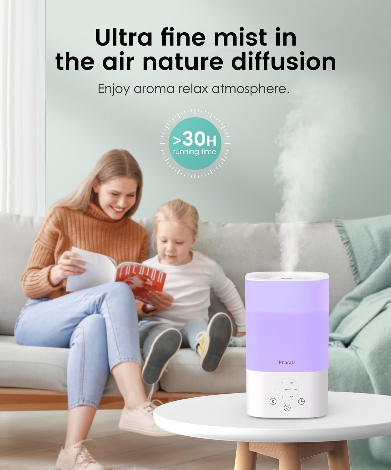 Pharata 3.5L Top Fill Humidifier - Image 4